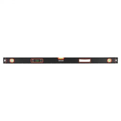 VEVOR Digitale Wasserwaage mit LCD-Display, 120 cm Richtwaage mit 3 Libellen 90°/45°/0°, Meganetische Maurerwaage mit IP54 Wasserschutz & 2 Batterien, 360° Messwerkzeug für Baustelle Hausrenovierung – Bild 8