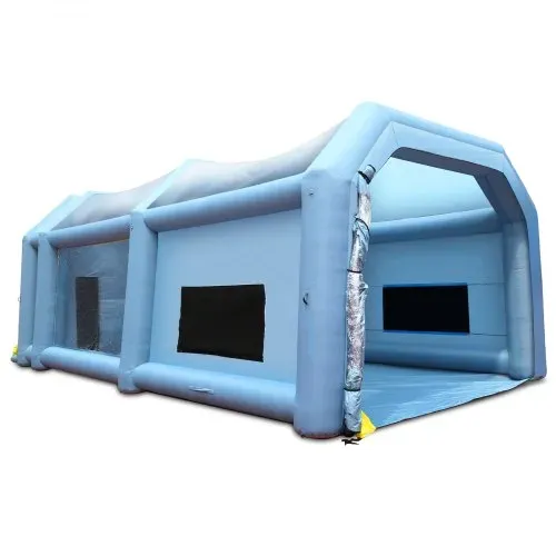 VEVOR Tragbares Aufblasbares Farbzelt für Sprühmalerei 1100 + 950 W, 10 x 6 x 4 m Sprühschutz Farbkabine für DIY-Projekte, Hobby-Farbautomaten-Werkzeug, Blau 210D Oxford-Gewebe Auto Lackierkabine – Bild 9