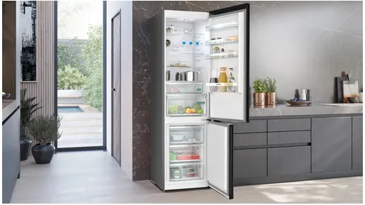 Siemens iQ300 KG39NXXCF Kühl- und Gefrierkombination Freistehend 363 l C Schwarz – Bild 3