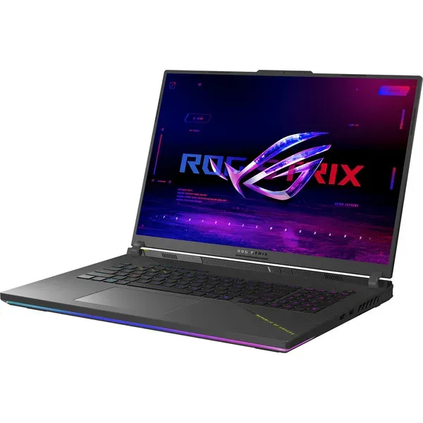 ASUS ROG Strix G18 G814PP-S8014W AMD Ryzen™ 9 8940HX Laptop 45,7 cm (18") WUXGA 32 GB DDR5-SDRAM 1 TB SSD NVIDIA GeForce RTX 5070 Wi-Fi 6E (802.11ax) Windows 11 Home Deutsch Schwarz, Grau – Bild 3