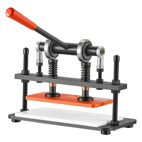 VEVOR Leder Stanzmaschine 260x120 mm Lederschneidemaschine Lochmaschine, Handpresse zum Prägen & Stanzen von Leder Stoff Papier Silikon 1,5 t Druck 12 mm Hub Stahlkonstruktion Zwei Führungswellen – Bild 9