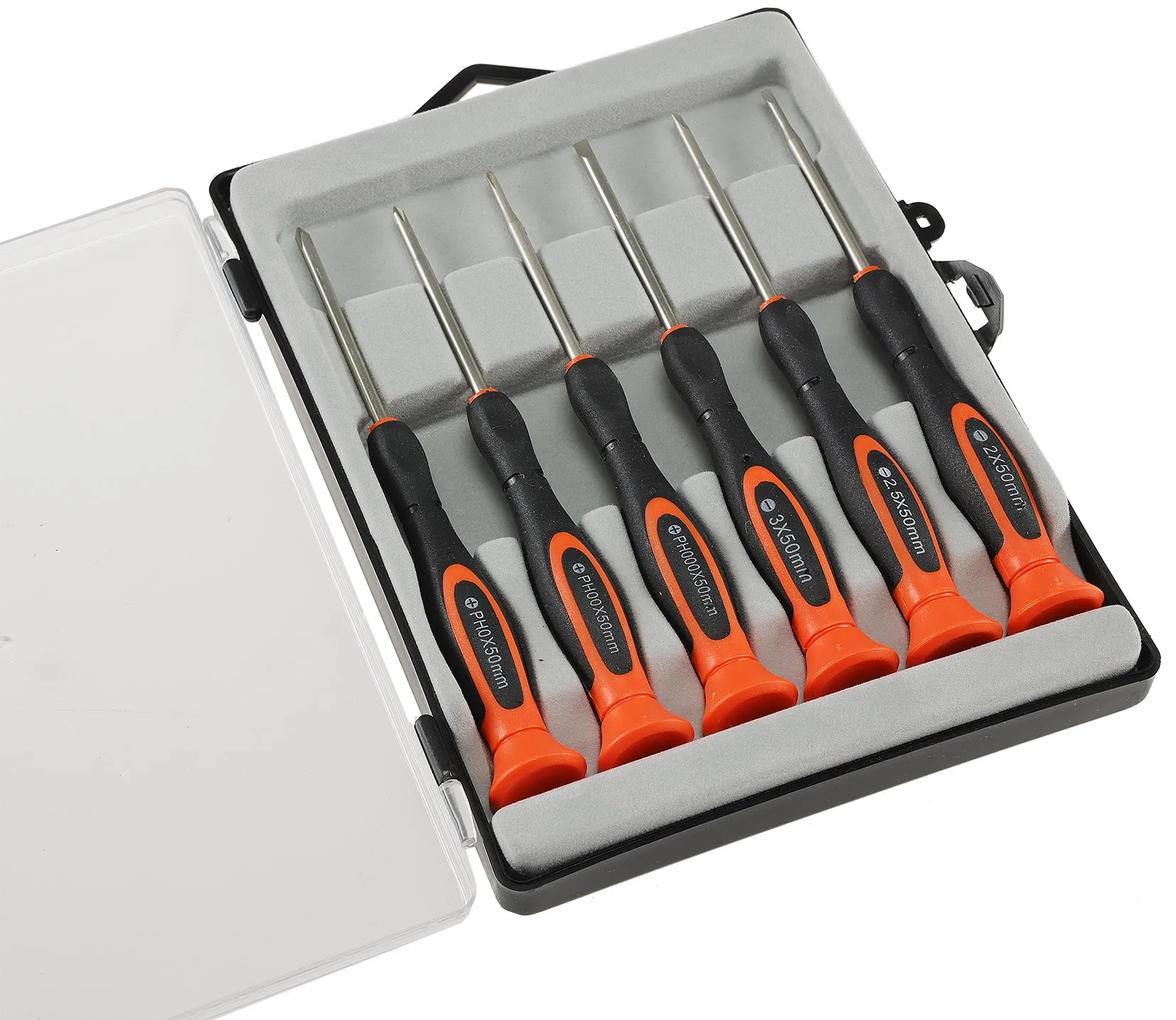 Feinmechaniker-Schraubendrehersatz je 3x für Schlitz- & Kreuzschrauben Feinmechaniker-Schraubendrehersatz je 3x für Schlitz- & Kreuzschrauben