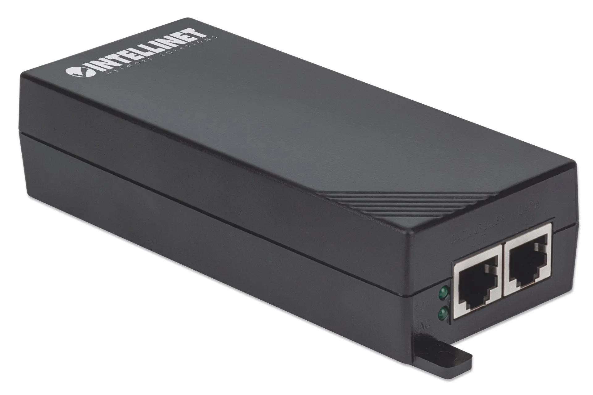Intellinet Gigabit High-Power PoE+ Injektor, 1 x 30 Watt-Port, IEEE 802.3at/af Power over Ethernet (PoE+/PoE), Kunststoffgehäuse – Bild 2