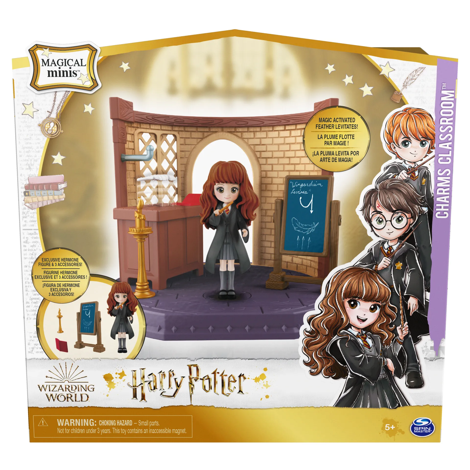 Wizarding World Harry Potter - Hogwarts Zauberkunst Klassenzimmer Spielset mit exklusiver Hermine Granger Sammelfigur – Bild 2