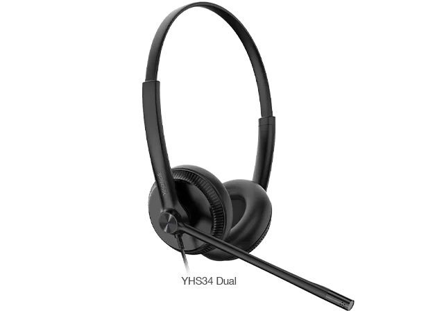 Yealink SIP zub. QD/RJ YHS34 Duales Headset mit NoiseCancelling Yealink SIP zub. QD/RJ YHS34 Duales Headset mit NoiseCancelling