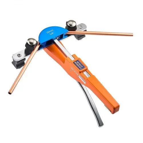 VEVOR Rohrbiegegerät, 6-22 mm, Rohrbieger 90°, Vorwärts-/Rückwärts-Handbiegewerkzeug, Biegemaschine mit 7 farbigen Aluminiumlegierungs-Backen, für Kupferrohre in der Klima- & Kältetechnik – Bild 8