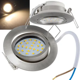 LED-Einbauleuchte „Flat-32dim“ warmweiß 80x32mm, 5W, 590lm, Edelstahl gebürstet LED-Einbauleuchte „Flat-32dim“ warmweiß 80x32mm, 5W, 590lm, Edelstahl gebürstet