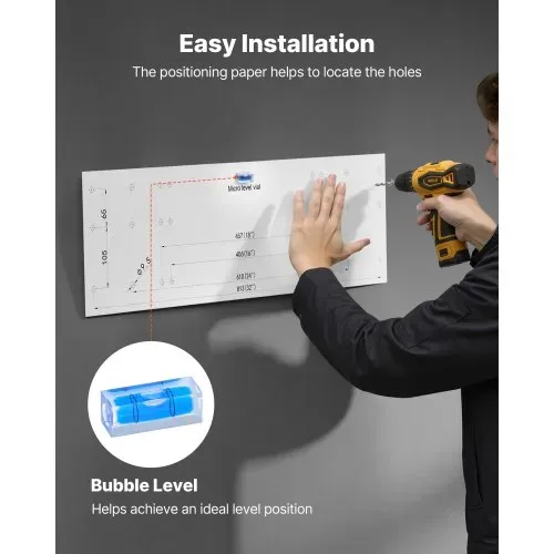 VEVOR 2er-Set Garagenregal 914x615x225 mm Werkzeugaufbewahrung 127 kg pro Schicht Werkzeughalter Wand 914x615 mm Regalfläche Aufbewahrungsregale Metallregal Werkzeug Organizer Wandregale – Bild 4