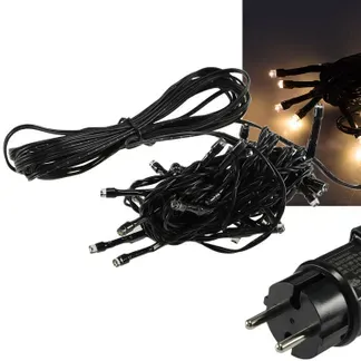 LED Aussen-Lichterkette „CT-ALK040“ 4m warmweiß, Kabel schwarz, IP44, 40 LEDs LED Aussen-Lichterkette „CT-ALK040“ 4m warmweiß, Kabel schwarz, IP44, 40 LEDs