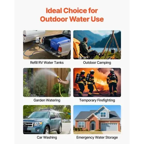VEVOR Wasserspeicherblase, 240 L PVC-Weichwasserbeutel, Wasserspeicherbehälter, auslaufsicherer & verschleißfester Wohnmobil-Wassertank für die Bewässerung im Outdoor, Camping – Bild 6