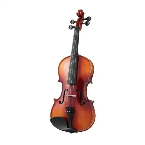 VEVOR Violine 4/4, 584,2 mm Armlänge, Geigenset mit Hartschalenkoffer, Kolophonium, Bogen, Schulterstütze, Steg, zusätzlichen Saiten, professionelles Massivholzinstrument (glänzend braun) – Bild 8