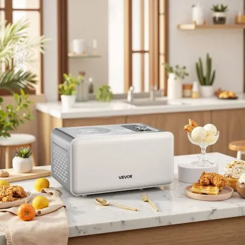 VEVOR automatische Eismaschine 2 QT mit eingebautem Kompressor (150 W) kein Vorgefrieren, Ice Cream Maker mit 3 Modi, elektrischer Eismaschine Frozen Sorbet Maker für die Küche zu Hause – Bild 7