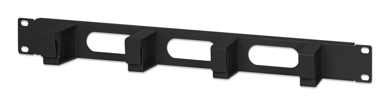 Intellinet Kabelmanagement für 19″-Schränke, 1 HE, 4 kleine Kunststoffringe, schwarz Intellinet Kabelmanagement für 19″-Schränke, 1 HE, 4 kleine Kunststoffringe, schwarz