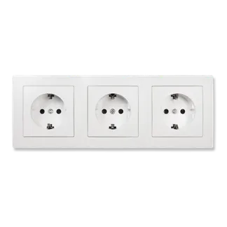 Steckdosen Set McPower Flair “Beginner 3S“ 4-teilig, weiß Steckdosen Set McPower Flair “Beginner 3S“ 4-teilig, weiß