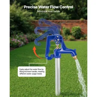 VEVOR Frostsicherer Hofhydrant, 1895 mm, Außenwasserhahn mit 1219,2 mm Eingrabetiefe, G 3/4 Zoll Rohranschluss, Hebelgriff + Handrad, bleifreier Gartenhydrant für Bewässerung von Garten & Bauernhof VEVOR Frostsicherer Hofhydrant, 1895 mm, Außenwasserhahn mit 1219,2 mm Eingrabetiefe, G 3/4 Zoll Rohranschluss, Hebelgriff + Handrad, bleifreier Gartenhydrant für Bewässerung von Garten & Bauernhof