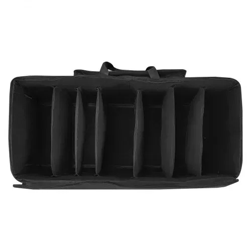 VEVOR Schlagzeugtasche, Drummer Hardware Bag, 1010x510x440 mm, mit 6 herausnehmbaren Trennwänden, Rollen & 3 Außentaschen, wasserabweisend & gepolstert, sicherer Transport von Equipment & Instrumente – Bild 8