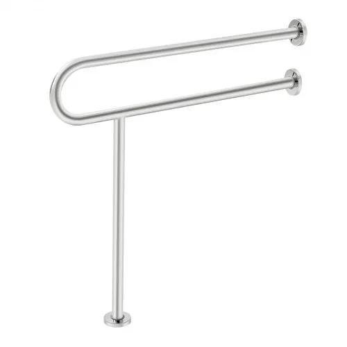 VEVOR Aufstehhilfe Toilette, 780x76x800 mm, Wandstützgriff für Behinderte, Handikap Haltegriff aus Edelstahl 304, mit Anti-Rutsch-Griff, Sicherheitshandlauf mit Stützbein & Tragkraft 136 kg – Bild 9
