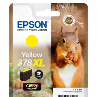 Epson Squirrel Singlepack Yellow 378XL Claria Photo HD Ink Epson Squirrel Singlepack Yellow 378XL Claria Photo HD Ink