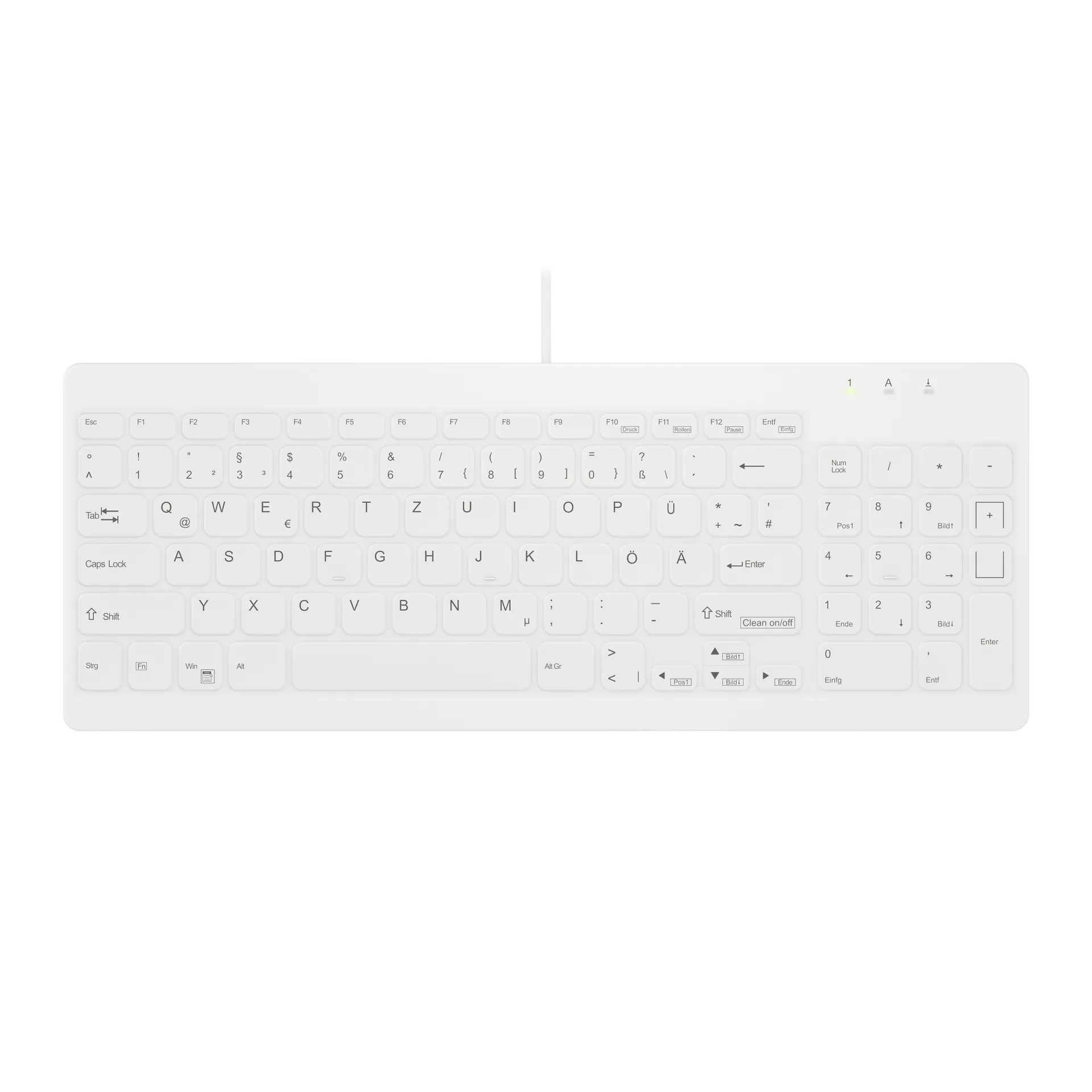 Contour Design Active Key Contour QuickClean Medizinische Tastatur Abnehmbare Abdeckung Kompakt Kabelgebunden Weiß DE C7012 Contour Design Active Key Contour QuickClean Medizinische Tastatur Abnehmbare Abdeckung Kompakt Kabelgebunden Weiß DE C7012