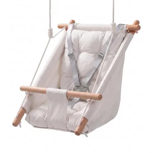 VEVOR 3-in-1 Babyschaukel Kinderschaukel 30kg Hängeschaukel aus Canvas Weiß, für Indoor & Outdoor, 5-Punkt-Sicherheitsgurt, Hängesitz mit Integriertem Kissen für Kinder bis 3 Jahre, CE/CPC-Zertifiziert – Bild 10