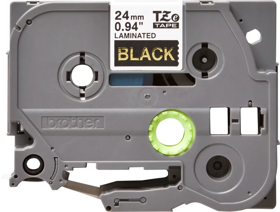 Brother TZE-354 Etiketten erstellendes Band Gold auf Schwarz – Bild 2