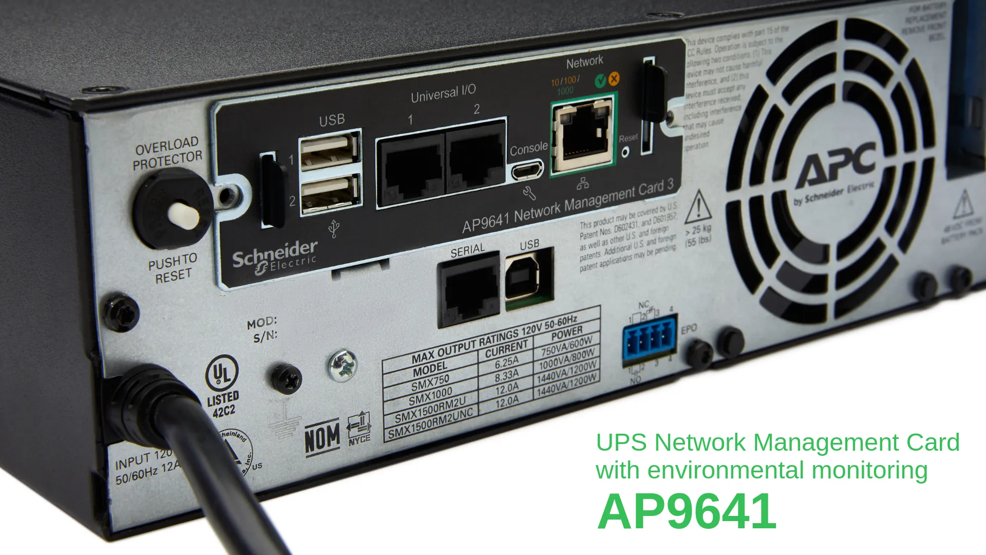 APC AP9641 Smart-UPS Netzwerkmanagementkarte (gen3) mit Umgebungsüberwachung – Bild 6