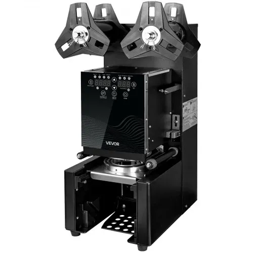 VEVOR Becherversiegelungsmaschine, 500–650 Tassen/h, Verschließmaschine für 190 mm hohe & 90/95 mm große Tassen, Elektrischer Boba-Tee-Versiegeler mit LCD-Bedienfeld für Bubble Milk Tea Coffee – Bild 9