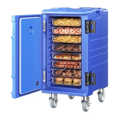 VEVOR Isolierter Speisenbehälterträger Warmhaltebox für Gastronomie 120 L, Speisenbehälter mit Doppelschnallen & Griffen, Speisenbehälterträger Lebensmitteltransportbox für Restaurant Kantine blau VEVOR Isolierter Speisenbehälterträger Warmhaltebox für Gastronomie 120 L, Speisenbehälter mit Doppelschnallen & Griffen, Speisenbehälterträger Lebensmitteltransportbox für Restaurant Kantine blau