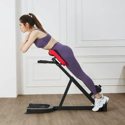 VEVOR römischer Stuhl Hyperextensionsbank 136 kg belastbare verstellbare Extensionsmaschine, Multifunktions-Trainingsgerät für Bauchmuskeltraining, Fitness-Hantelbank für das Heim-Fitnessstudio – Bild 7