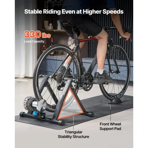 VEVOR Fahrrad Rollentrainer Fahrradtrainer für 660,4-736,6 mm / 700C-Räder, klappbarer Radtrainer Heimtrainer mit Schnellspanner & Vorderradunterlage, 150 kg belastbar, Fahrradfahren Heimtraining – Bild 5