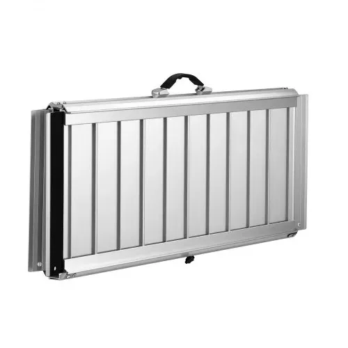 VEVOR Rollstuhlrampe Faltbar 915x736,6mm, 362,9kg Belastbare Schwellenrampe mit Rutschfester Oberfläche, Tragbare Alu-Auffahrschiene, Auffahrrampe für Rollstuhl Scooter Türschwelle Bordsteine Treppen – Bild 10