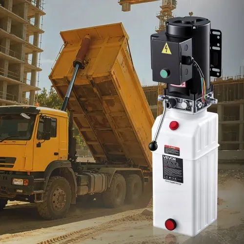 VEVOR Hydraulikaggregat Hydraulikpumpe 10 L 2,2 kW 22 MPa Kippanhänger, für Hebebühnen Scherenhebebühnen Stapler und Kfz-Werkstätten mit Überdruckventil Fördermenge 6,3 L/min, Vertikale Montage – Bild 7