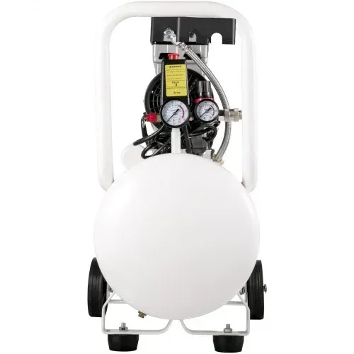 VEVOR Flüsterkompressor 50 L, Leise Ölfrei Kompressor 750 W, Ölfrei Luftkompressor 65 dB, Druckluftkompressor 230 V, Silent Druckluft Kessel 170 L / min Abgasvolumen, mit Eingebautem Abluftventilator – Bild 10