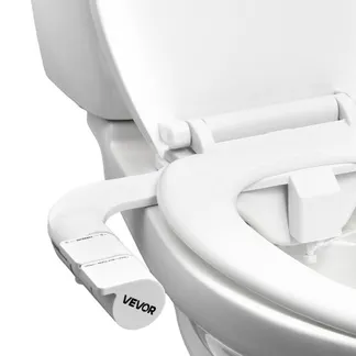 VEVOR Bidet-Toilettenaufsatz selbstreinigender Toilettensitz-Aufsatz mit 2 einziehbaren Düsen & einstellbarem Wasserdruck & Doppelknauf (Griff Stil), leicht zu installierender Kaltwassersprüher VEVOR Bidet-Toilettenaufsatz selbstreinigender Toilettensitz-Aufsatz mit 2 einziehbaren Düsen & einstellbarem Wasserdruck & Doppelknauf (Griff Stil), leicht zu installierender Kaltwassersprüher
