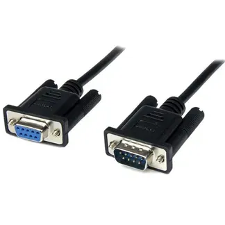 StarTech.com 2m Seriell DB9 RS-232 Nullmodemkabel – Schwarz – St/Bu StarTech.com 2m Seriell DB9 RS-232 Nullmodemkabel – Schwarz – St/Bu