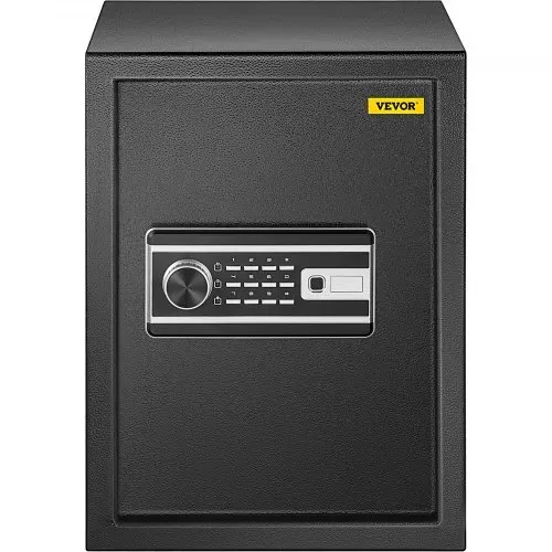 VEVOR Tresor 60 L, Möbeltresor 17kg Belastbarkeit, Wandtresor Schwarz staubdicht mit Fingerabdruck Code Digital-Tastenfeld Schlüssel 4 Schlosssystemen Sicherheitstresor Wohnung Hotel Büro – Bild 8