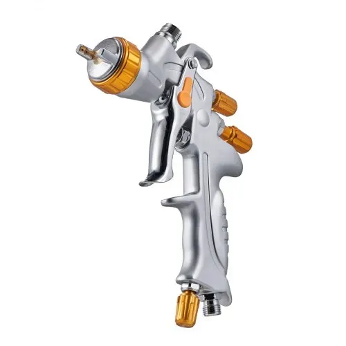 VEVOR HVLP Lackierpistole, Spritzpistole mit Schwerkraftzufuhr & 3 Düsen (1,3/1,4/1,7 mm), 600 ml Fassungsvermögen, Sprühpistole mit Luftregler für Autogrundierungen, Klarlacke & Decklacke – Bild 9