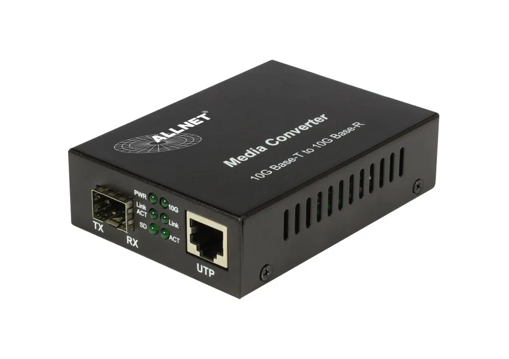 ALLNET Medienkonverter 10GBASE-T auf 10GBASE-SX/LX Single-/Multimode SFP+ Mini-GBIC Anschluss „ALL-MC109-SFP+“ ALLNET Medienkonverter 10GBASE-T auf 10GBASE-SX/LX Single-/Multimode SFP+ Mini-GBIC Anschluss „ALL-MC109-SFP+“