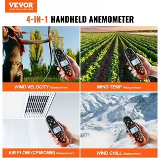 VEVOR Anemometer 78,4MPH Luftgeschwindigkeitsmesser 191x67x43mm Windmesser IP44 Windmessgerät Windstärkemesser MAX/MIN/AVG/CU-Windgeschwindigkeitsdaten Bluetooth Geschwindigkeitsmessgerät VEVOR Anemometer 78,4MPH Luftgeschwindigkeitsmesser 191x67x43mm Windmesser IP44 Windmessgerät Windstärkemesser MAX/MIN/AVG/CU-Windgeschwindigkeitsdaten Bluetooth Geschwindigkeitsmessgerät