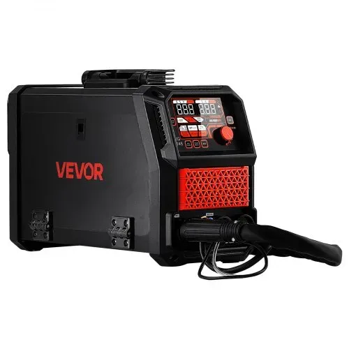 VEVOR 145A MIG-Schweißgerät 4-in-1 MIG/Fülldraht/Lift-TIG/MMA-Schweißen, 220V Tragbare Schweißmaschine für Werkstatt Garage & Heimwerker, IGBT-Inverter, Synergiesteuerung, 2T/4T-Modi, Digitalanzeige – Bild 8