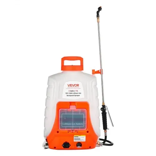 VEVOR Akku Drucksprüher 15L Rückensprüher 8Ah-Lithium-Ionen-Akku Drucksprühgerät 90PSI Düngersprüher 4,1L/min Gartensprüher mit Schultergurte Pflanzensprüher Gartenbewässerung Desinfektion Autowäsche – Bild 8