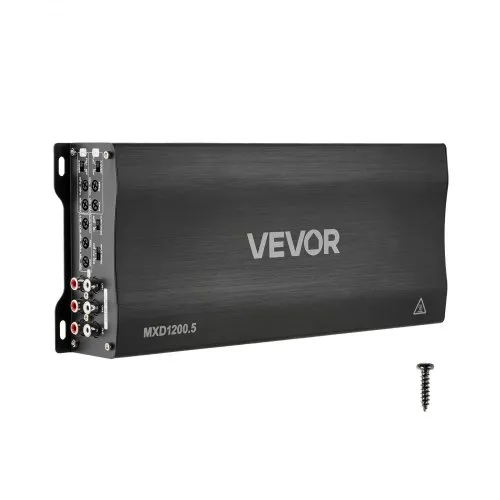 VEVOR Autoverstärker 5-Kanal, Endstufe Klasse D Überbrückbar, Max. 4 x 100 W an 4 Ohm / 4 x 200 W an 2 Ohm + 1 x 1000 W an 2 Ohm / 1 x 500 W an 4 Ohm, Hochleistungsverstärker für Fahrzeuge VEVOR Autoverstärker 5-Kanal, Endstufe Klasse D Überbrückbar, Max. 4 x 100 W an 4 Ohm / 4 x 200 W an 2 Ohm + 1 x 1000 W an 2 Ohm / 1 x 500 W an 4 Ohm, Hochleistungsverstärker für Fahrzeuge