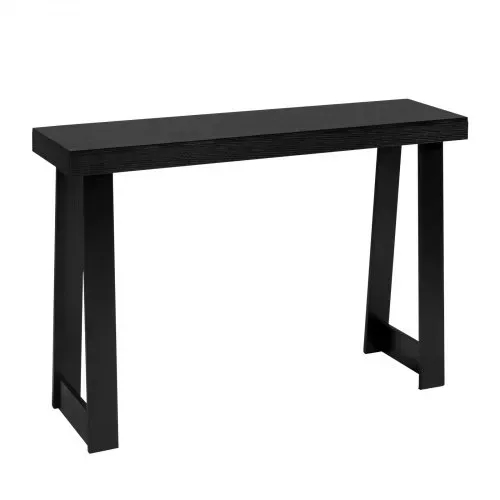 VEVOR Konsolentisch Eingangtisch hinter dem Sofa (118 x 30,5 x 81 cm / L x B x H), rechteckiger Beistelltisch aus Mehrschichtplatte für Flur Schlafzimmer Wohnzimmer Foyer, Flurtisch Schwarz – Bild 8