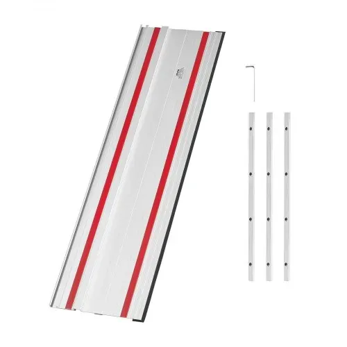 VEVOR Führungsschiene Handkreissäge, inkl. 4 Stk. 700 mm Aluminium-Kreissägeschiene & 3 Verbindungsstücke, kompatibel mit verschiedenen Marken von Tauchsägen, für Holzbearbeitungsprojekte – Bild 8