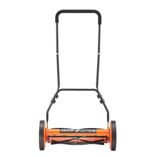 VEVOR Spindelmäher mit 450 mm Schnittbreite, Rasenmäher Schnitthöhe von 35 bis 62 mm, Handmäher mit 5 Klingen und Grasfangsack, Ideal für grüne Rasenflächen, Einfahrten, Innenhöfe – Bild 8