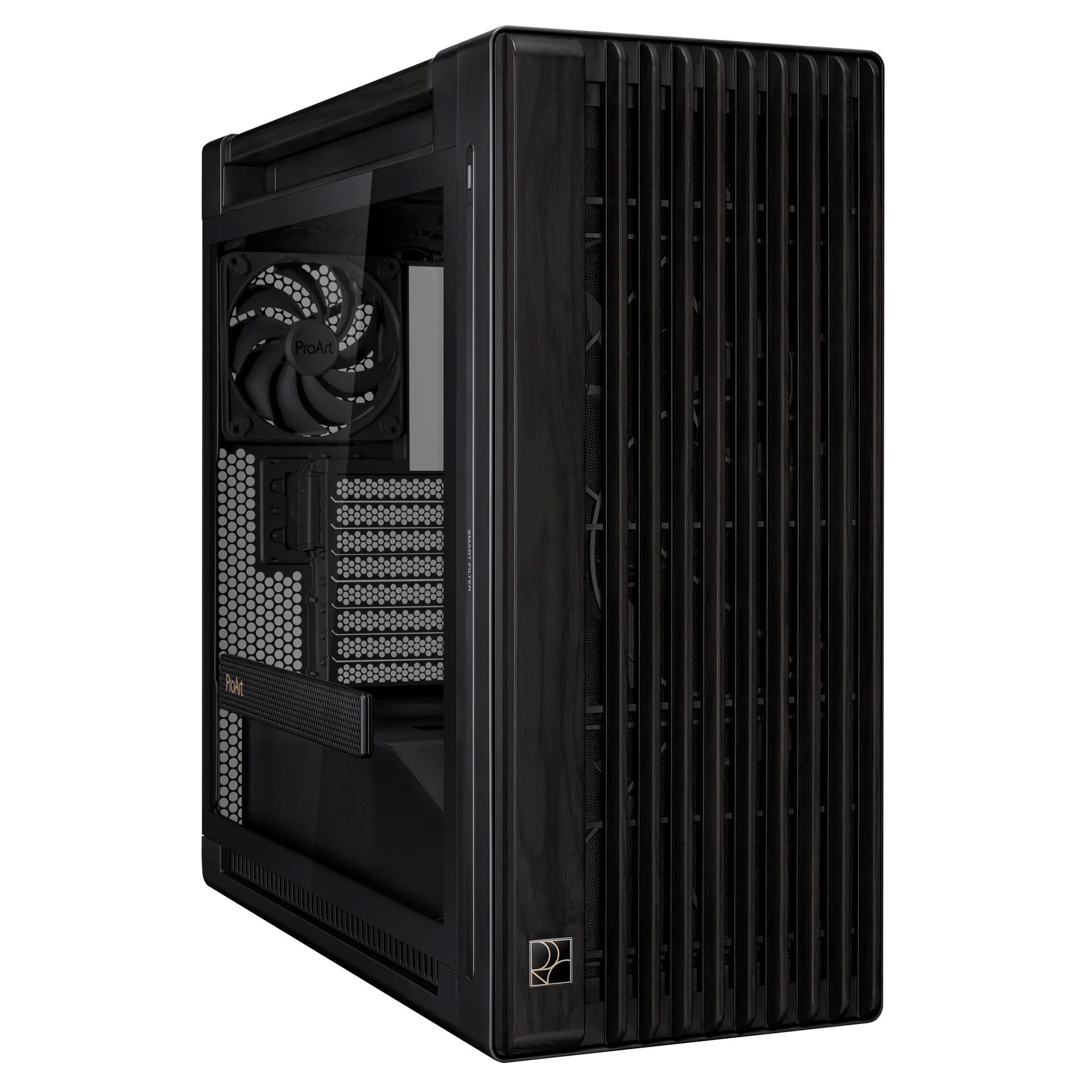 ASUS ProArt PA602 Wood Edition Midi Tower Schwarz – Bild 2