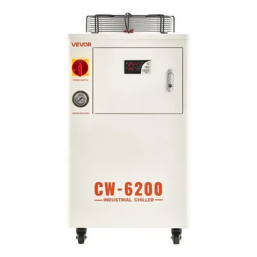 VEVOR Industrieller Wasserkühler, 5 kW, Wasserkühlsystem mit Kompressor, 15 L Tankinhalt, max. Durchflussrate 70 L/min, Industrial Water Chiller für CO2-Laser-Röhrengravur- & Schneidemaschinen – Bild 10