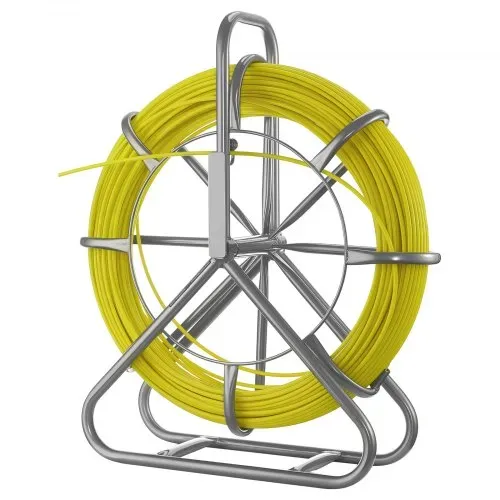 VEVOR Fiberglas Kabel Rad 100 m Ø6,3mm Glasfaserstab, Fischband mit Ständer, Kabeleinziehhilfe mit Markierungen, Kabeleinfädler, Kabelzieher für Wände & Elektroinstallationsrohre, Nichtleitend – Bild 10