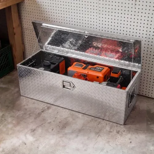 VEVOR 762 x 330 x 244 mm Werkzeugkasten für Lkw-Ladefläche, Abschließbar 64 L Truckbox Werkzeugbox Aufbewahrungs-Werkzeugkasten, 30 kg Tragfähigkeit Werkzeugkiste Organizer für Wohnmobil, PKW usw. – Bild 7