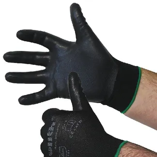 Nylon Feinstrick-Handschuhe mit Nitril-Schaum, schwarz, Cat II, Größe 10 Nylon Feinstrick-Handschuhe mit Nitril-Schaum, schwarz, Cat II, Größe 10